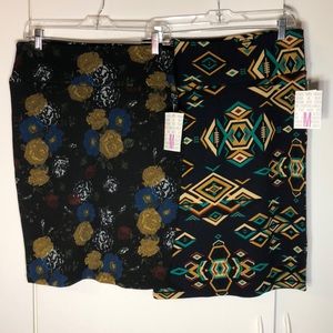 Lot of 2 LuLaRoe Cassie Pencil skirts Medium